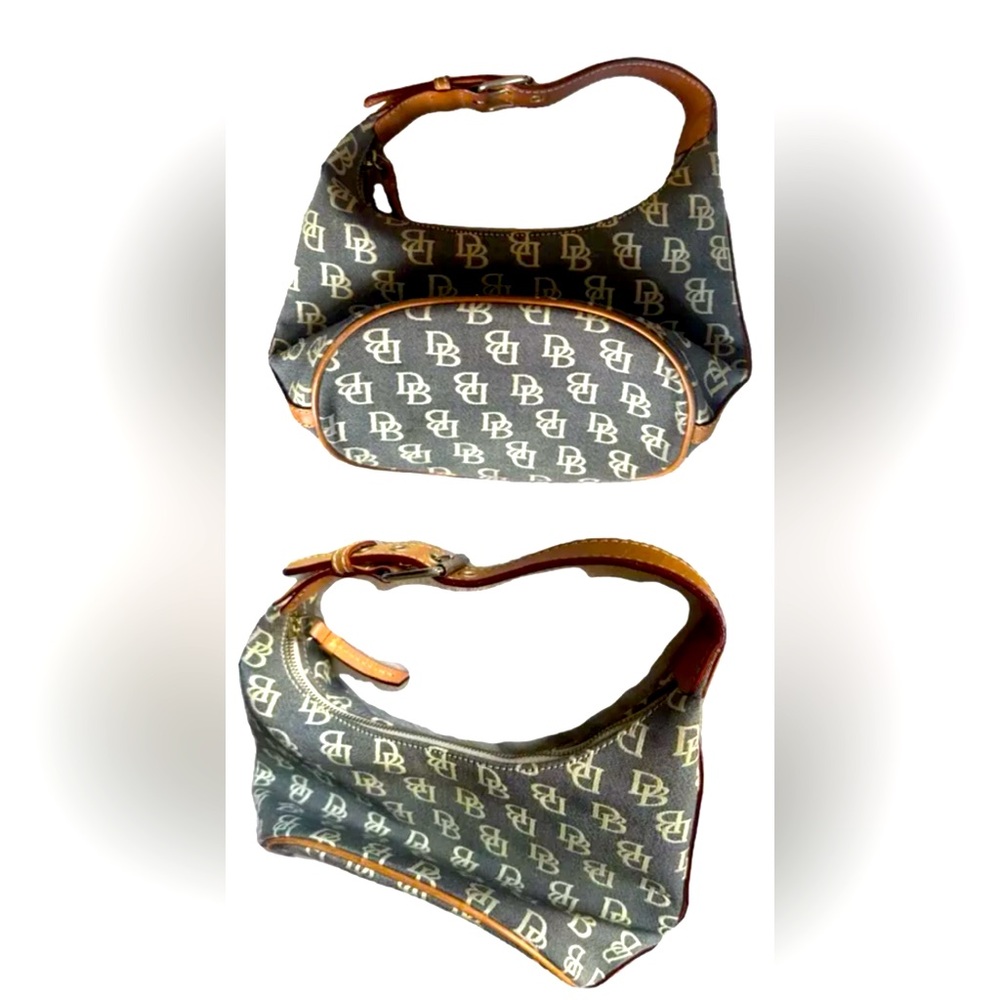 * SOLD* Dooney & Burke classic monogrammed bucket bag